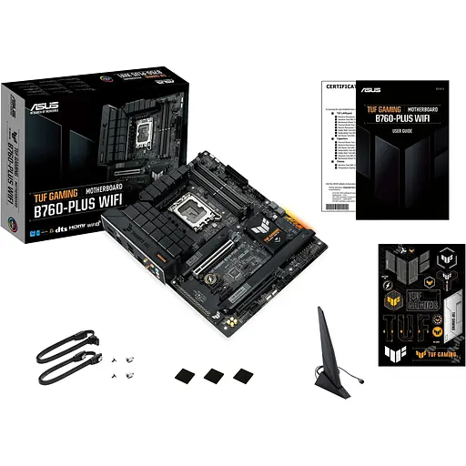Материнская плата Asus TUF Gaming B760-PLUS WIFI s1700 B760 4xDDR5 M.2 HDMI DP Wi-Fi BT ATX - фото 2