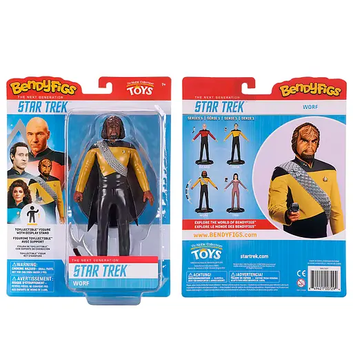 Фігурка STAR TREK Lieutenant Worf Bendyfig (Стар Трек) - фото 3