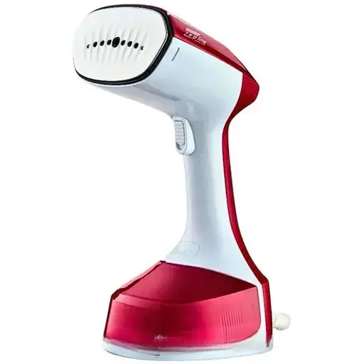 Вертикальний ручний відпарювач 0.2л парова праска для прасування одягу 2200Вт Zepline ZP-204 Біло-червоний - фото 1