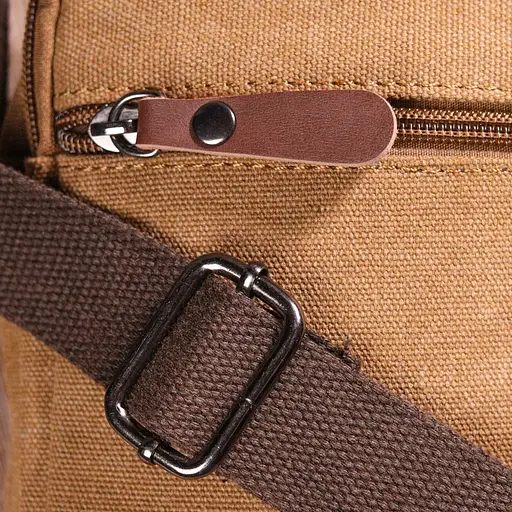 Стильна чоловіча сумка із щільного текстилю 15х20х8 см Vintage 15х20х8 см sum0021436 - фото 9