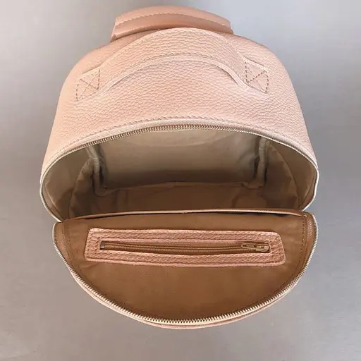 Кожаный рюкзак Groove S пудровый - фото 6