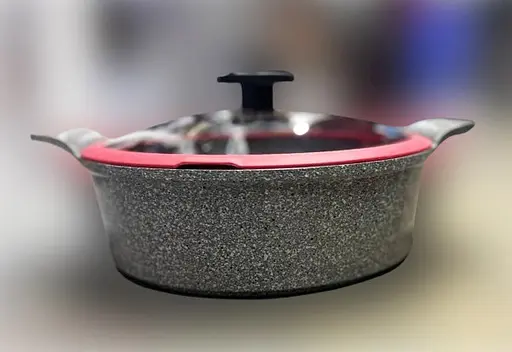 Кастрюля со стеклянной крышкой Neoflam EK-OT-L28I Light Marble с мраморным покрытием 28см - фото 6