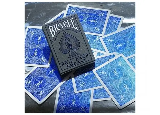 Карти гральні United States Playing Card Company Bicycle Foil Back Cobalt (blue) (02441) - фото 4
