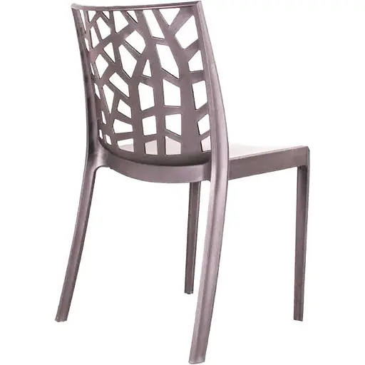 Стілець садовий пластиковий Bica Matrix сіро-бежевий - фото 2