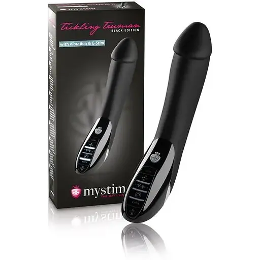 Вібратор з електростимуляцією Mystim Tickling Truman eStim Black - фото 11