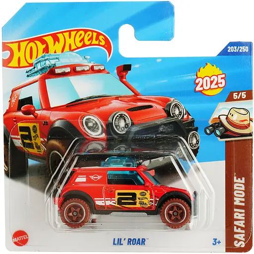 Базовая машинка Hot Wheels Safars Mode Lil Roar красная (5785) HYW44-N521      