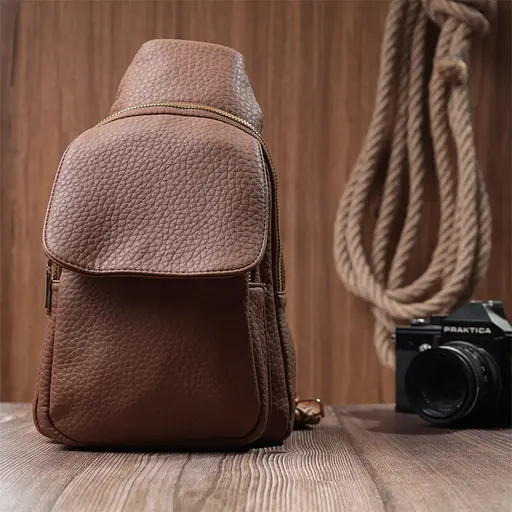 Женская сумка Vintage с одним плечевым ремнем из крупнозернистой экокожи 17х29х9 см sum0026945 - фото 9