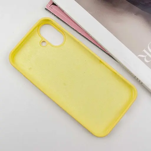 Чехол Epik Silicone Case Full Protective AA для Apple iPhone 16 Plus 6.7 Желтый/Yellow - фото 3