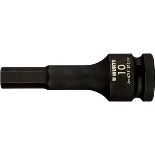 Ключ торцевий ударний Wurth 1/2IN-INHEX-LONG-10MM (арт. 0715137610) - фото 1