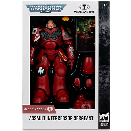 Фигурка Warhammer 40K Assault Intercessor Sergeant - Blood Angel - 7in (Вархамер 40К) - фото 7