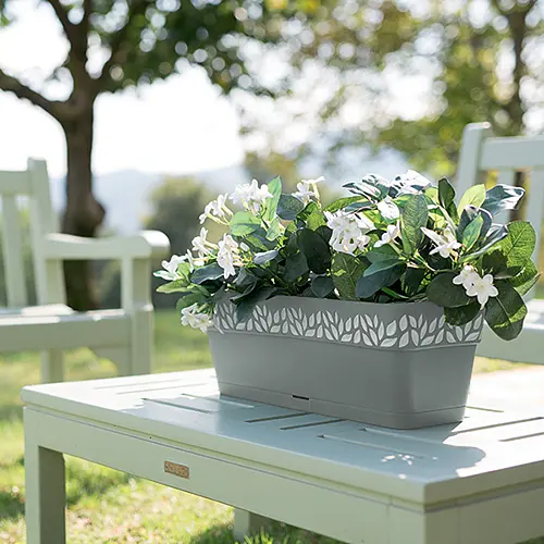 Вазон пластиковий OPERA CLOE, прямокутний, з автополивом, 2,7 л (94379) - фото 2