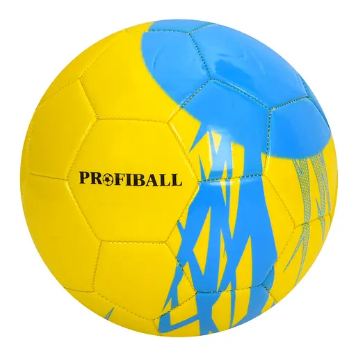 М'яч футбольний Bambi MS 4271(Yellow) 21,3 см, ПВХ, розмір 5, 350-380 грам - фото 1