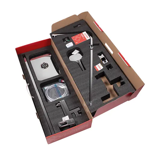 Душова система Koer KB-56031-01 3 функції KR5438, Хром - фото 7