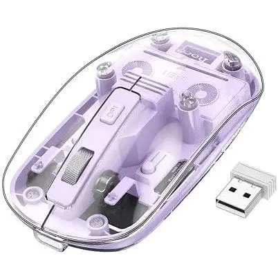 Миша бездротова Hoco GM29 Mysterious фіолетова - фото 1