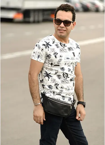 Чоловіча сумка на пояс (бананка) Sambag 30,5х14 см 000148032 - фото 4