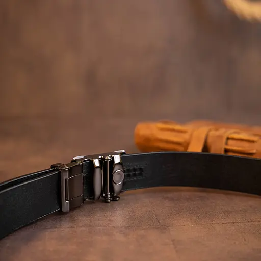 Ремінь шкіряний Vintage чоловічий 115х3,4 см acs0014815 - фото 9