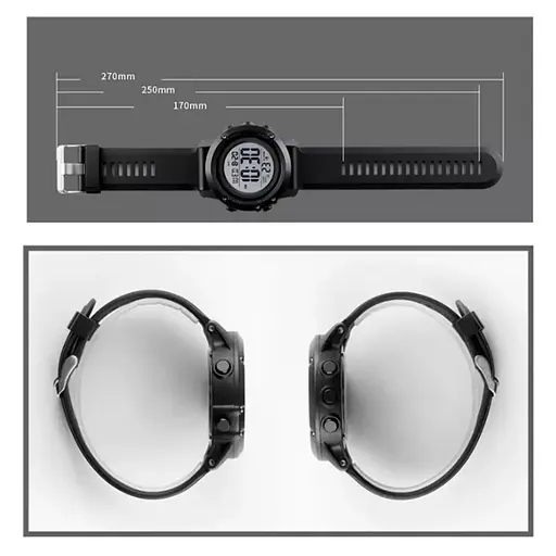 Мужские наручные часы Skmei 1506 Черный с белым - фото 9