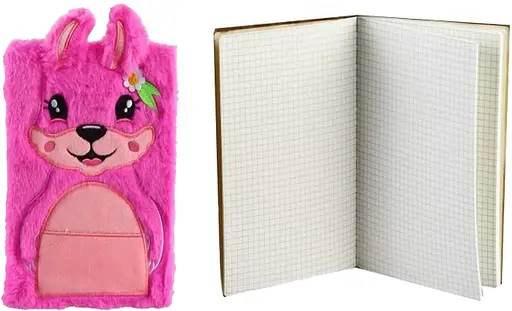 Блокнот пухнастий Animals, 80 аркушів, лінійка, 70 г/м² (В асортименті)