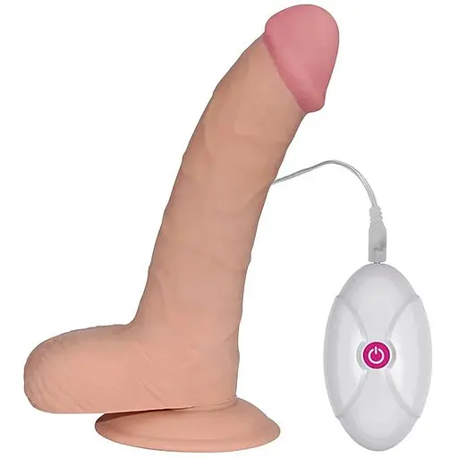 Реалістичний вібратор Lovetoy The Ultra Soft Dude 20 см тілесний