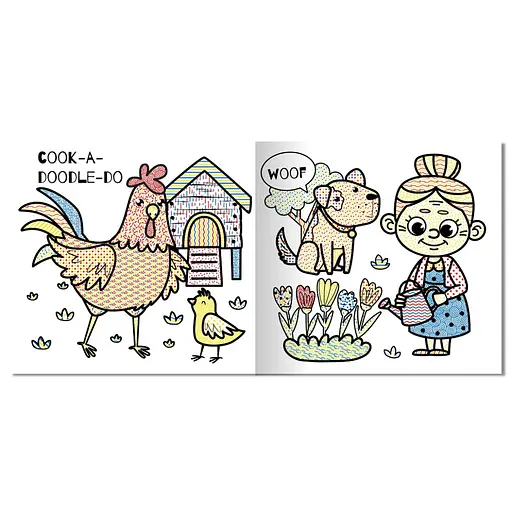 Водная раскраска "В деревне" Апельсин РМ-95-01 серия "MINI Water Book" - фото 2