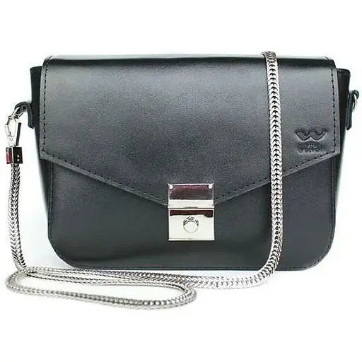 Жіноча шкіряна сумочка Yoko чорна - фото 1