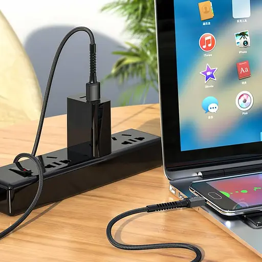 Кабель Hoco Micro USB Especial charging data cable for X71 1 м 2.4A - фото 3