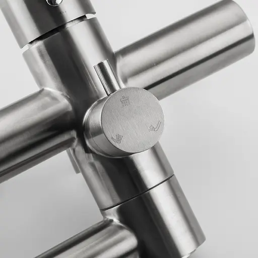 Душова система Frap F24801, поворотний вилив - перемикач на лійку, 1 режим, нержавіюча сталь - фото 3