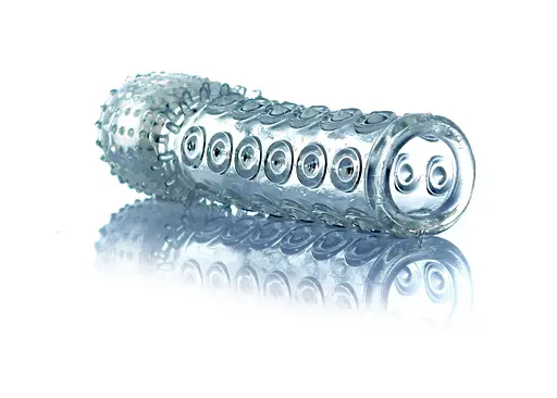 Насадка на пенис Boss Series Stymulator Penis Sleeve 13.5 см голубой - фото 2