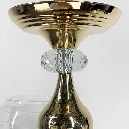 Люстра со светодиодным золотым корпусом и 3 двойных плафона Line.F 81181/3 GD - фото 5