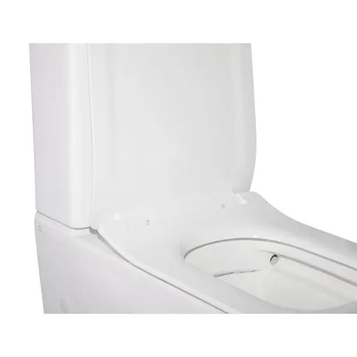 Унитаз-компакт Qtap Crow безободковый с сиденьем Soft Close QT05222170W, Белый - фото 5