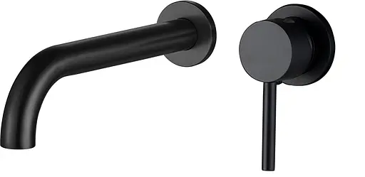 Смеситель для раковины VBI Milano Long black скрытого монтажа VBI-050103BL Черный матовый - фото 1