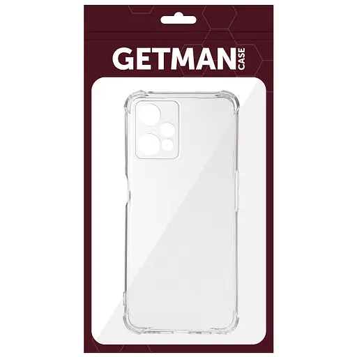 TPU чехол GETMAN Ease logo усиленные углы Full Camera для Realme 9 Pro Бесцветный (прозрачный) - фото 6