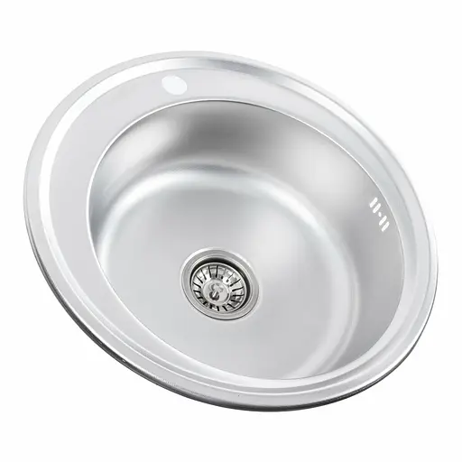 Кухонна мийка з нержавіючої сталі Platinum 510 декор (0,6/170 мм), Decor - фото 5