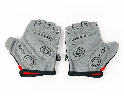 Велорукавиці Ergo Gel з короткими пальцями XXL Black-Red (G0000056) - фото 3