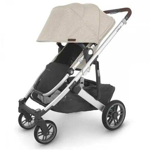 Прогулянкова коляска Uppababy Cruz V2 - Declan + Люлька Uppababy Carrycot-Declan-Oat Melange Silver Frame - фото 7