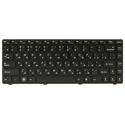 Клавиатура для ноутбука IBM/LENOVO IdeaPad G470 черный, черный фрейм