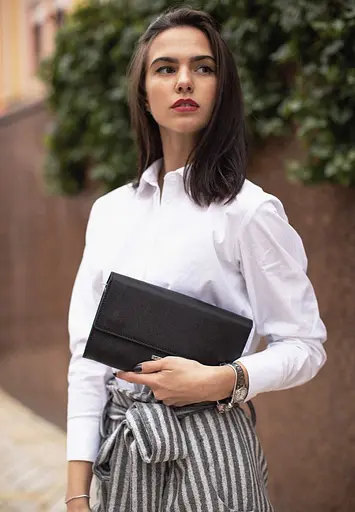 Жіноча шкіряна сумка-трансформер чорна Blackwood - фото 9