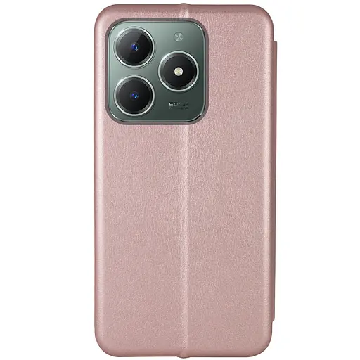 Кожаный чехол-книжка Epik Classy для Realme C63 4G Rose Gold - фото 2