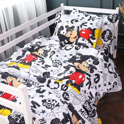 Комплект постільної білизни Mirson 17-0854 MickeyPop Бязь 10х140 - фото 4