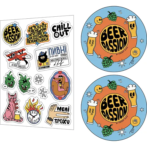 Набір келихів для пива Concept Glass Пивні права Beer Passion 2 шт. (BP/8813) - фото 2