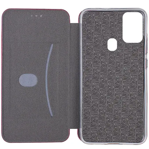 Шкіряний чохол-книжка Classy для Samsung Galaxy A21s Бордовий - фото 2