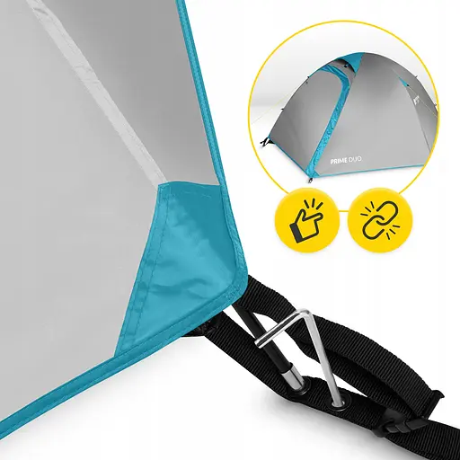 Намет туристичний Mountain Goat Prime Duo 2-місний Grey (P-5905973406550) - фото 5