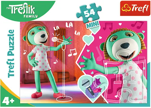 Набір Пазли - (54 елм. Міні) - "Музика" / Сім'я Трефликів - фото 1