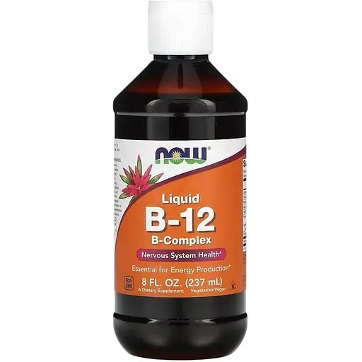 Вітаміни та мінерали NOW Vitamin B12 Complex Liquid, 237 мл