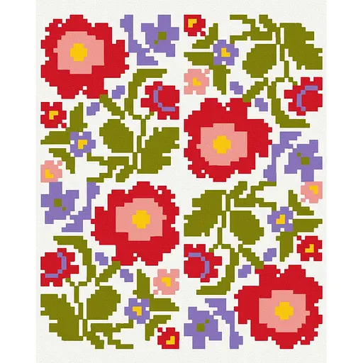 Картина по номерам на подрамнике Brushme Цвета вышивки