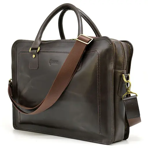 Шкіряний портфель Tarwa 30х40х9 см nsa0001209 - фото 5