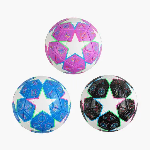 М’яч футбольний, 400-420 г, матеріал TPE, балон гумовий з ниткою, розмір №5 (В асортименті) - фото 2