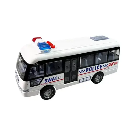 Детский инерционный автобус YG Toys YM-9906F(White) 19х6,5х8 см - фото 1