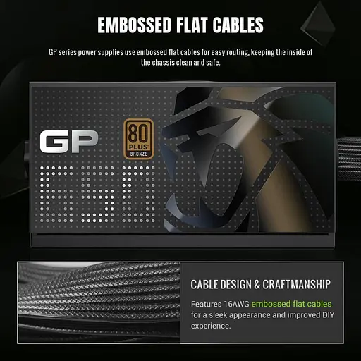 Блок живлення GameMax GP 650B 650W 80+ Bronze (GP 650B) - фото 9