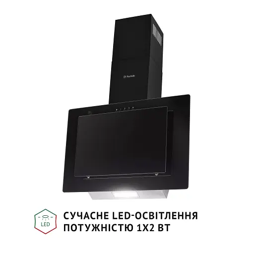 Вытяжка декоративная наклонная PERFELLI DN 6142 BL LED - фото 4